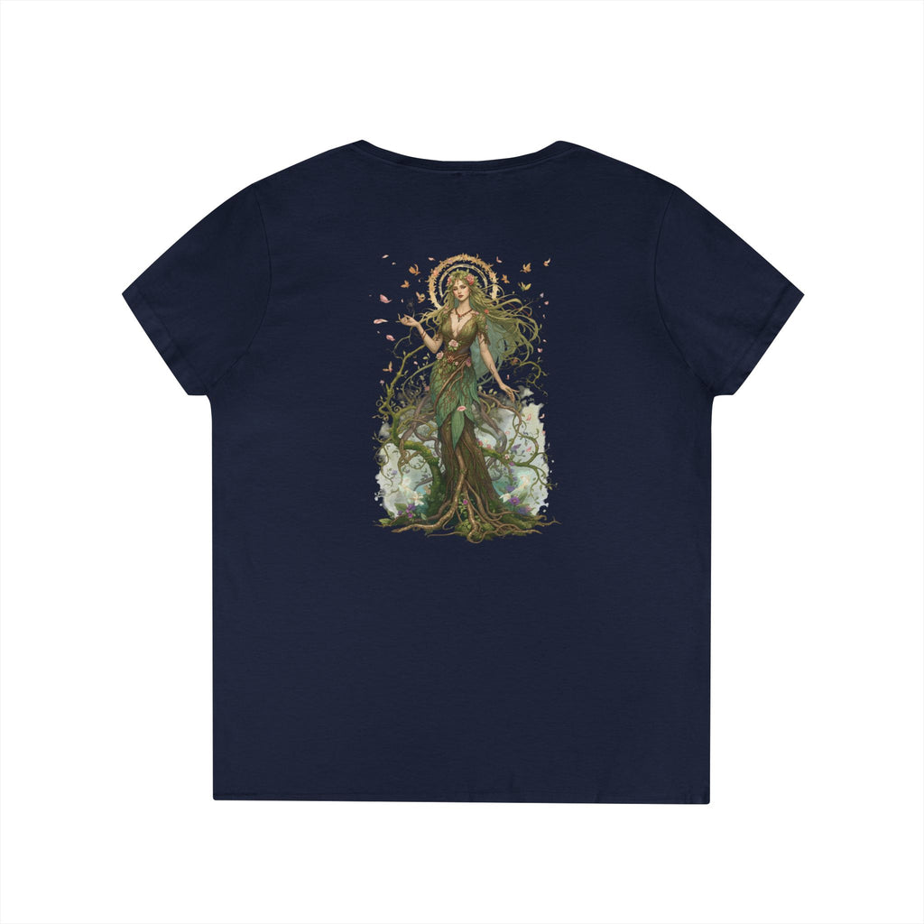 Renfairian From the Roots V-Neck – Woodland Herbal Renaissance Shirt