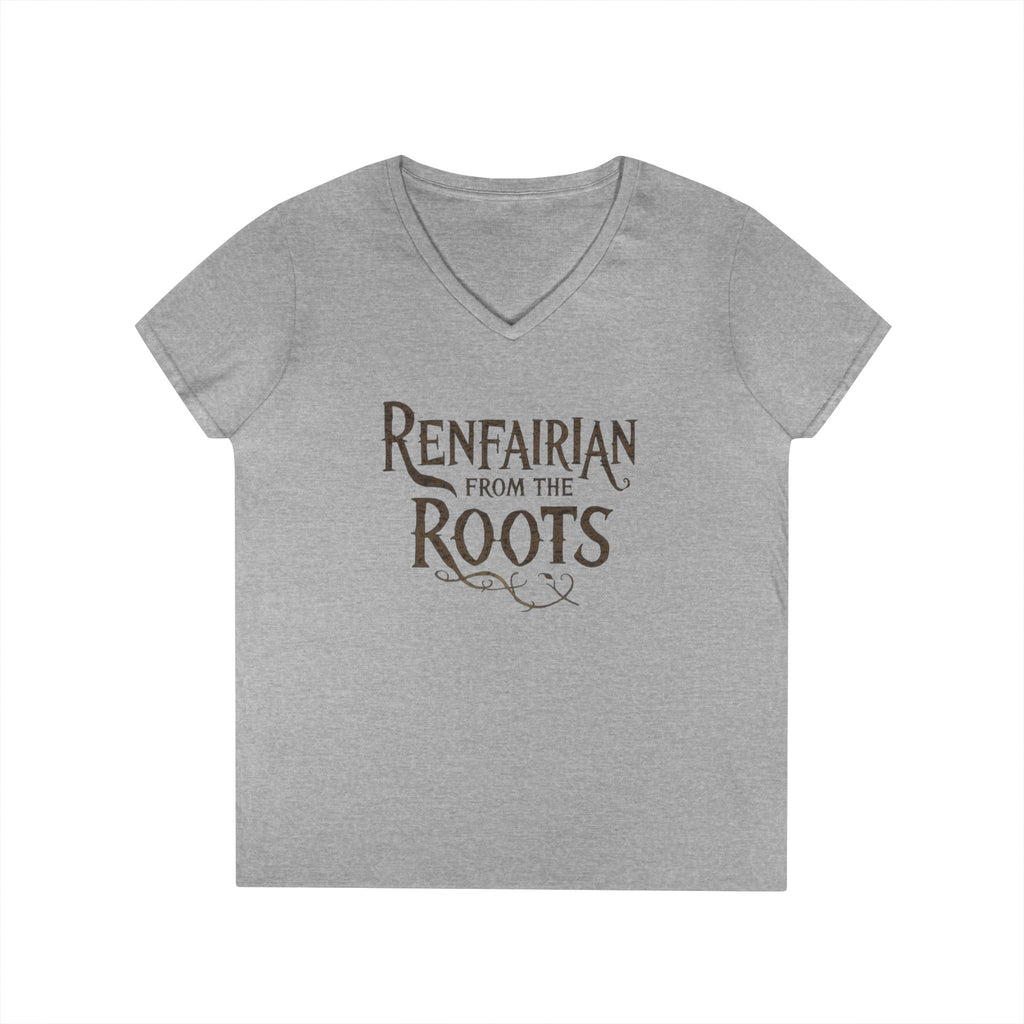 Renfairian From the Roots V-Neck – Woodland Herbal Renaissance Shirt