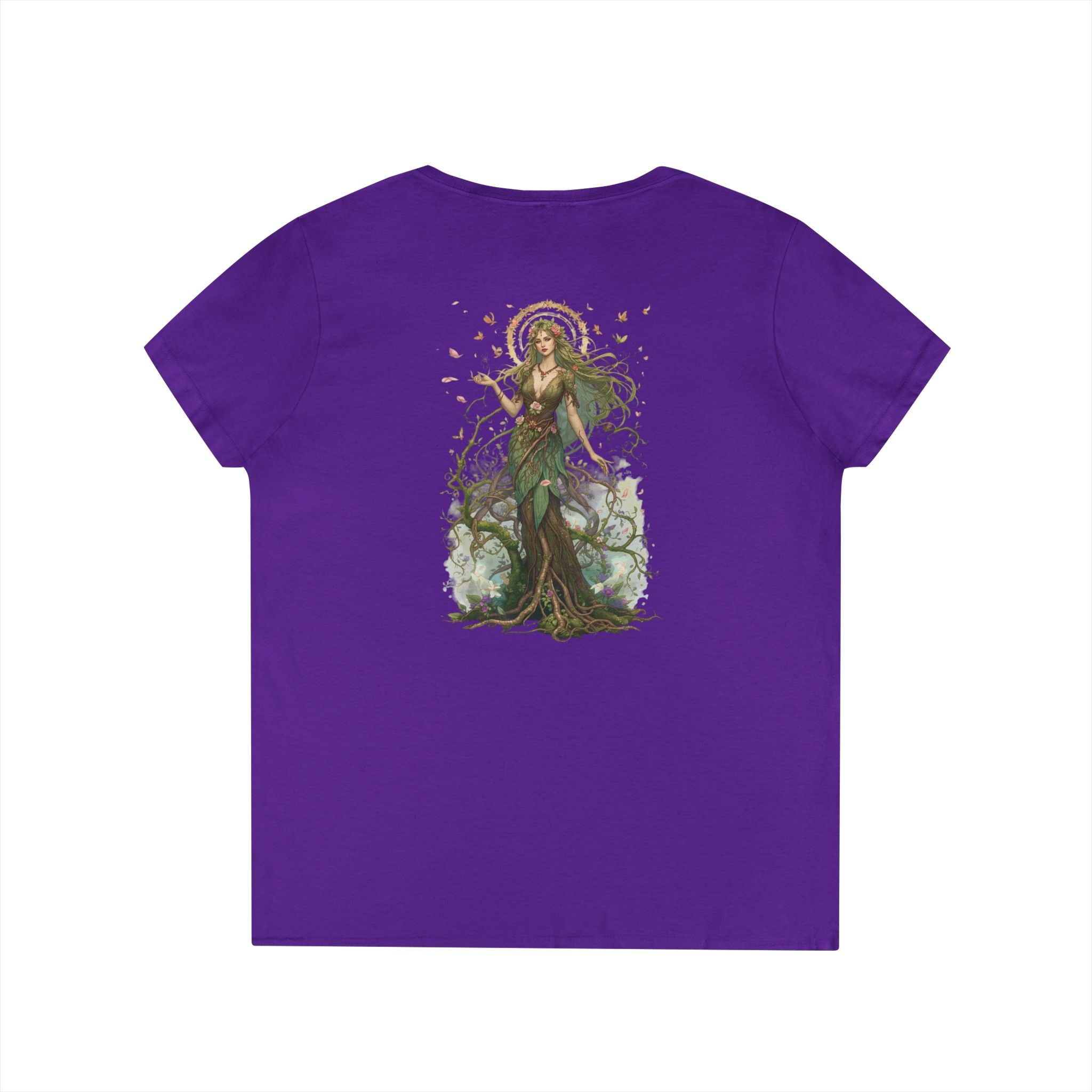 Renfairian From the Roots V-Neck – Woodland Herbal Renaissance Shirt