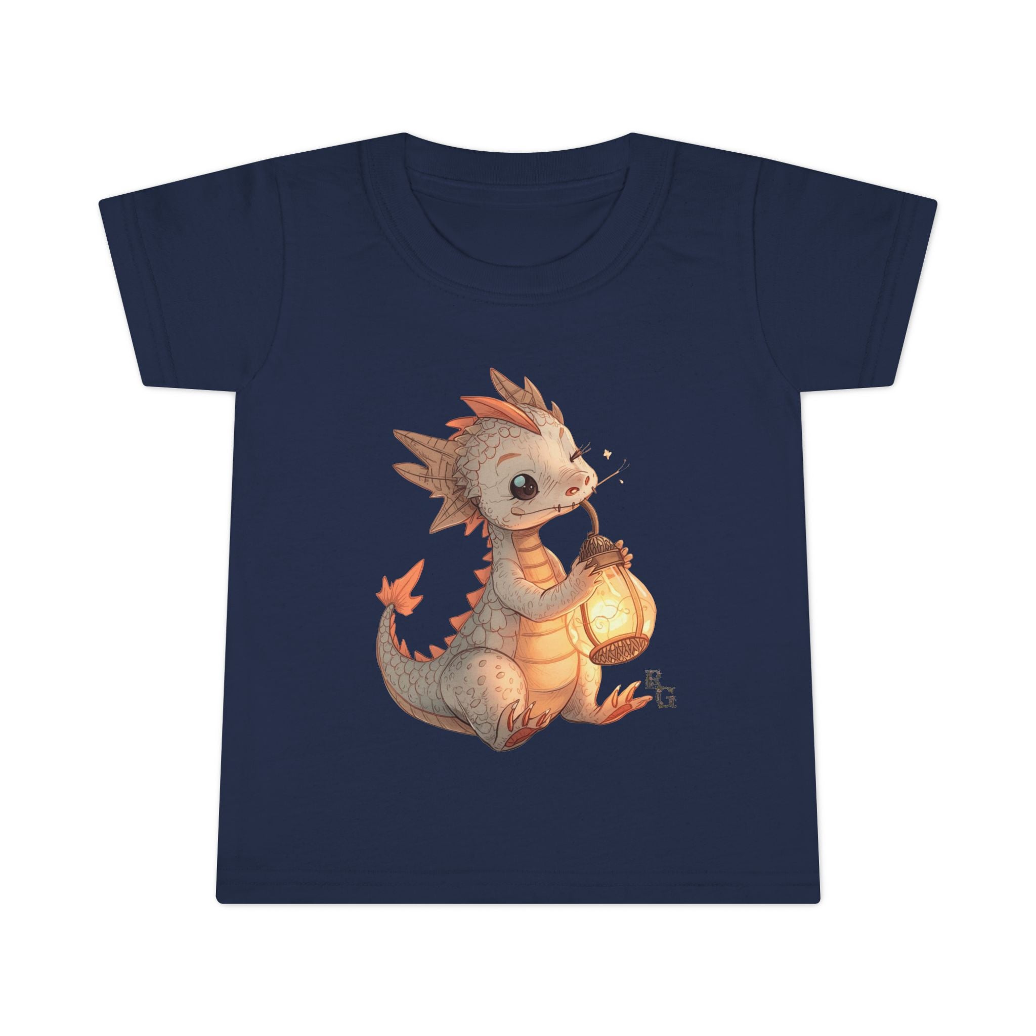 Baby Dragon Lantern Toddler Tee – Cute Fantasy Kids Shirt