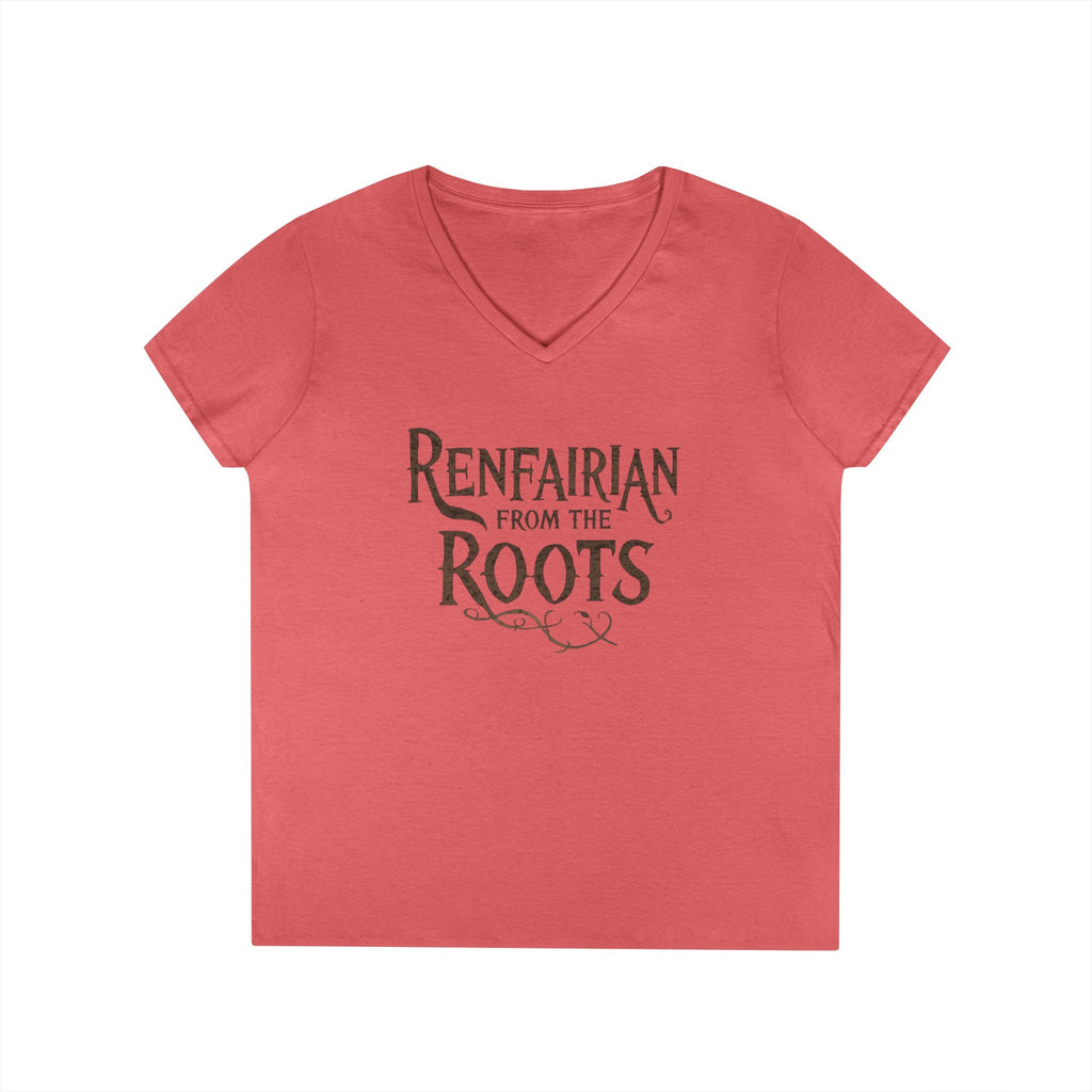 Renfairian From the Roots V-Neck – Woodland Herbal Renaissance Shirt