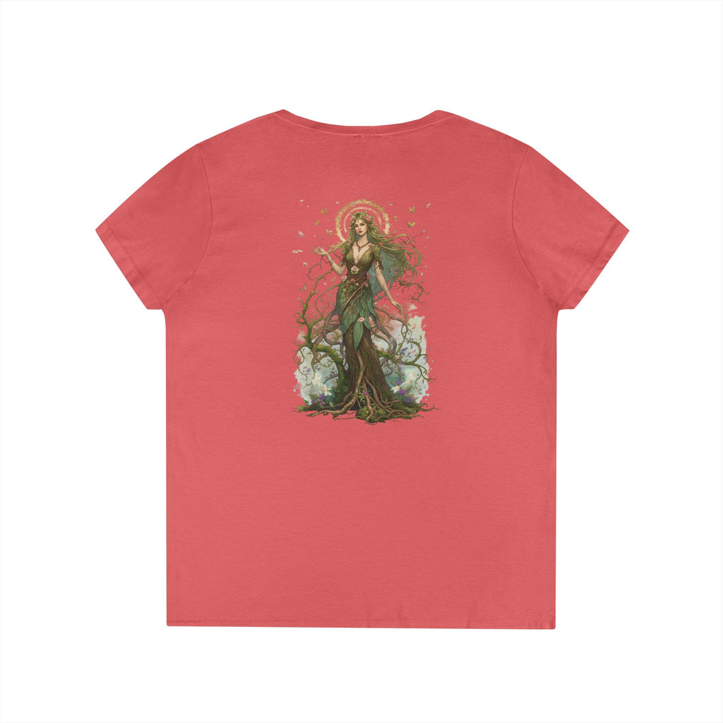 Renfairian From the Roots V-Neck – Woodland Herbal Renaissance Shirt