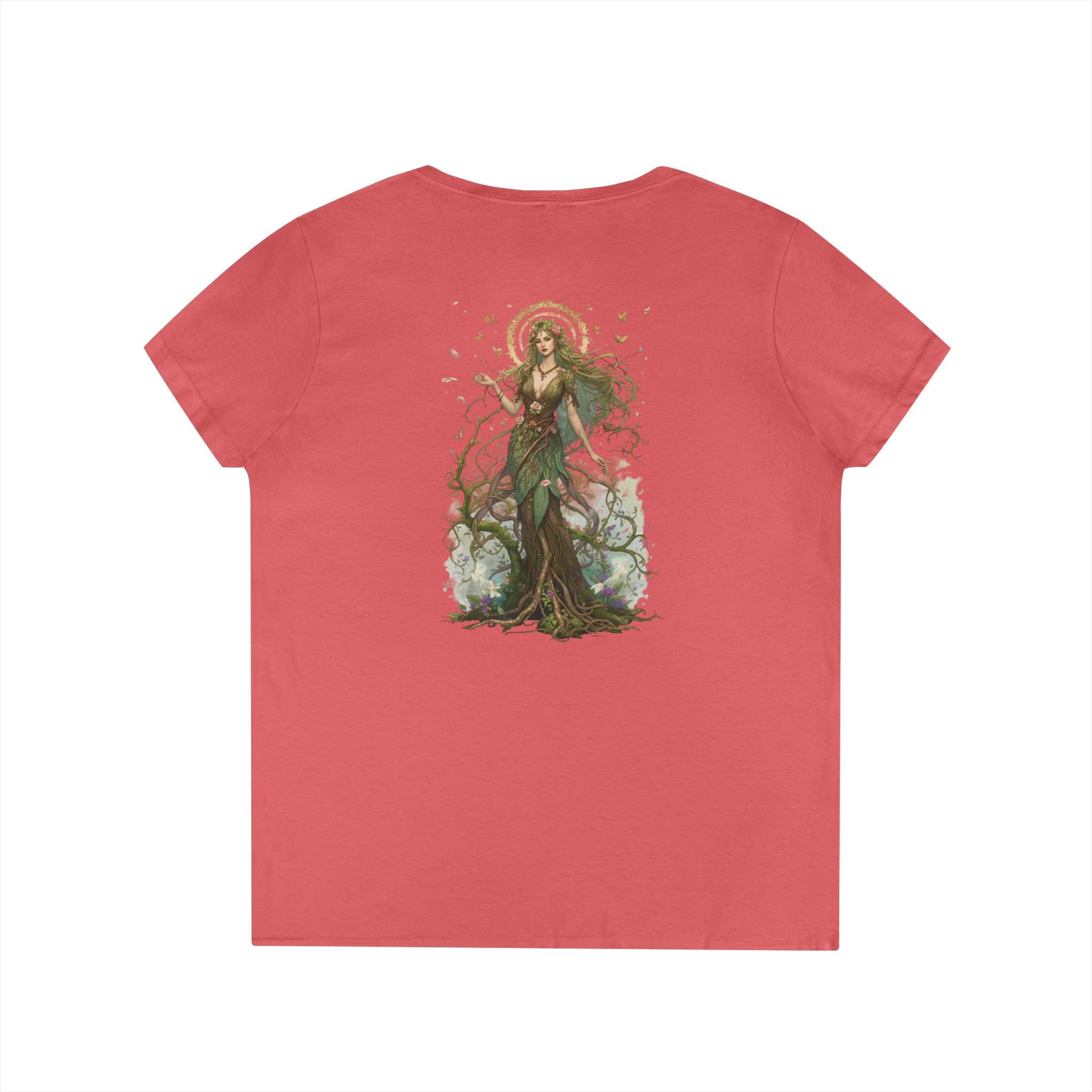Renfairian From the Roots V-Neck – Woodland Herbal Renaissance Shirt