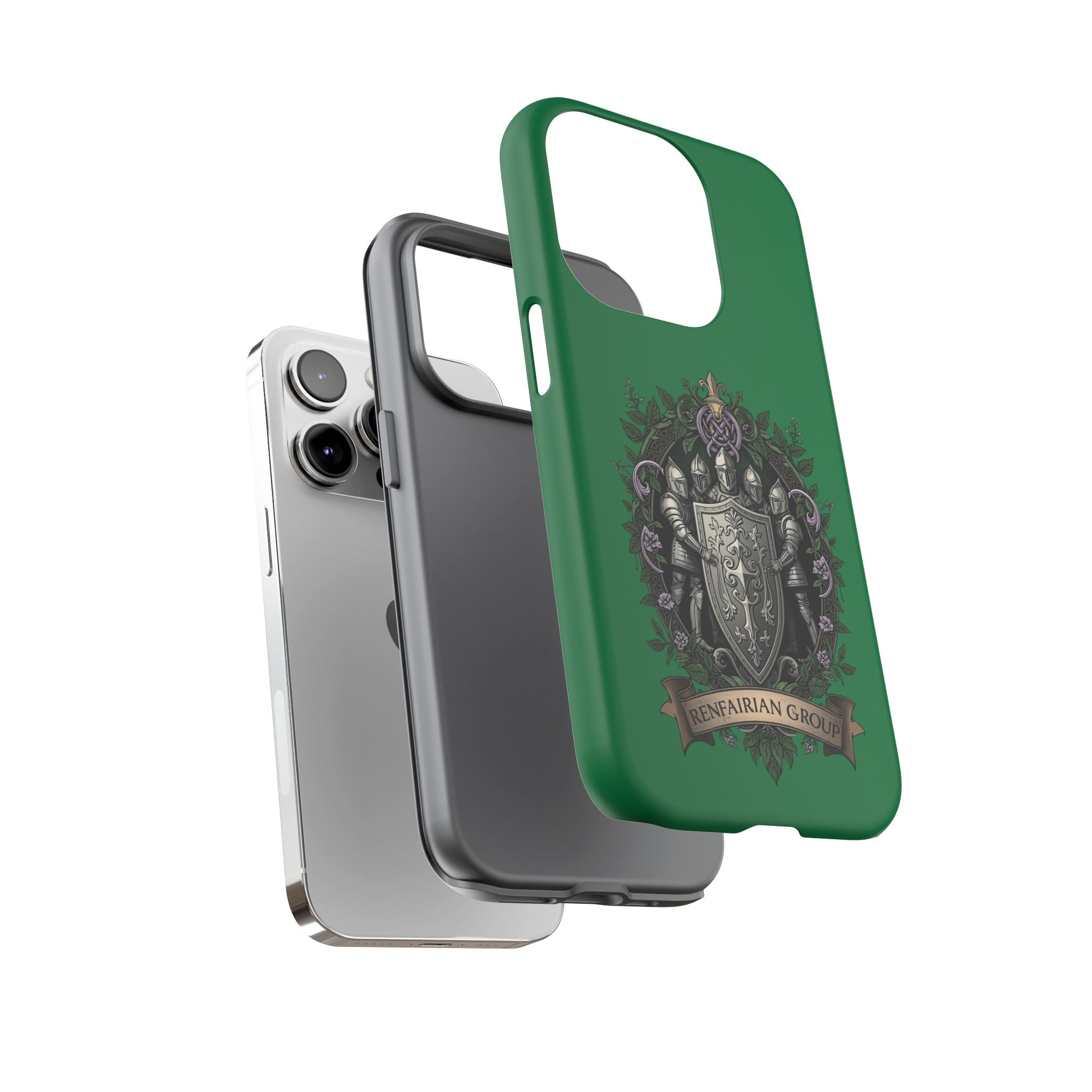 Knight’s Crest Armor Phone Case – Medieval Heraldry Protective Cover