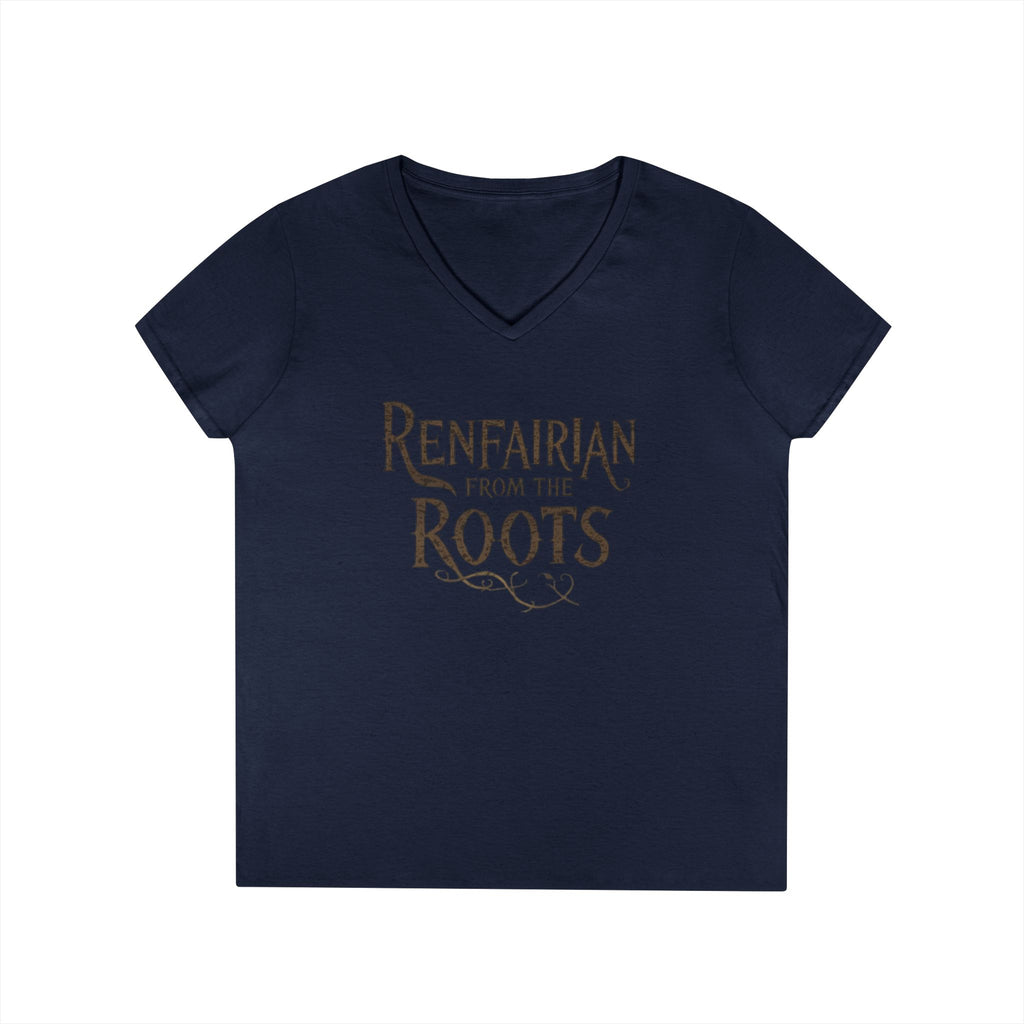 Renfairian From the Roots V-Neck – Woodland Herbal Renaissance Shirt