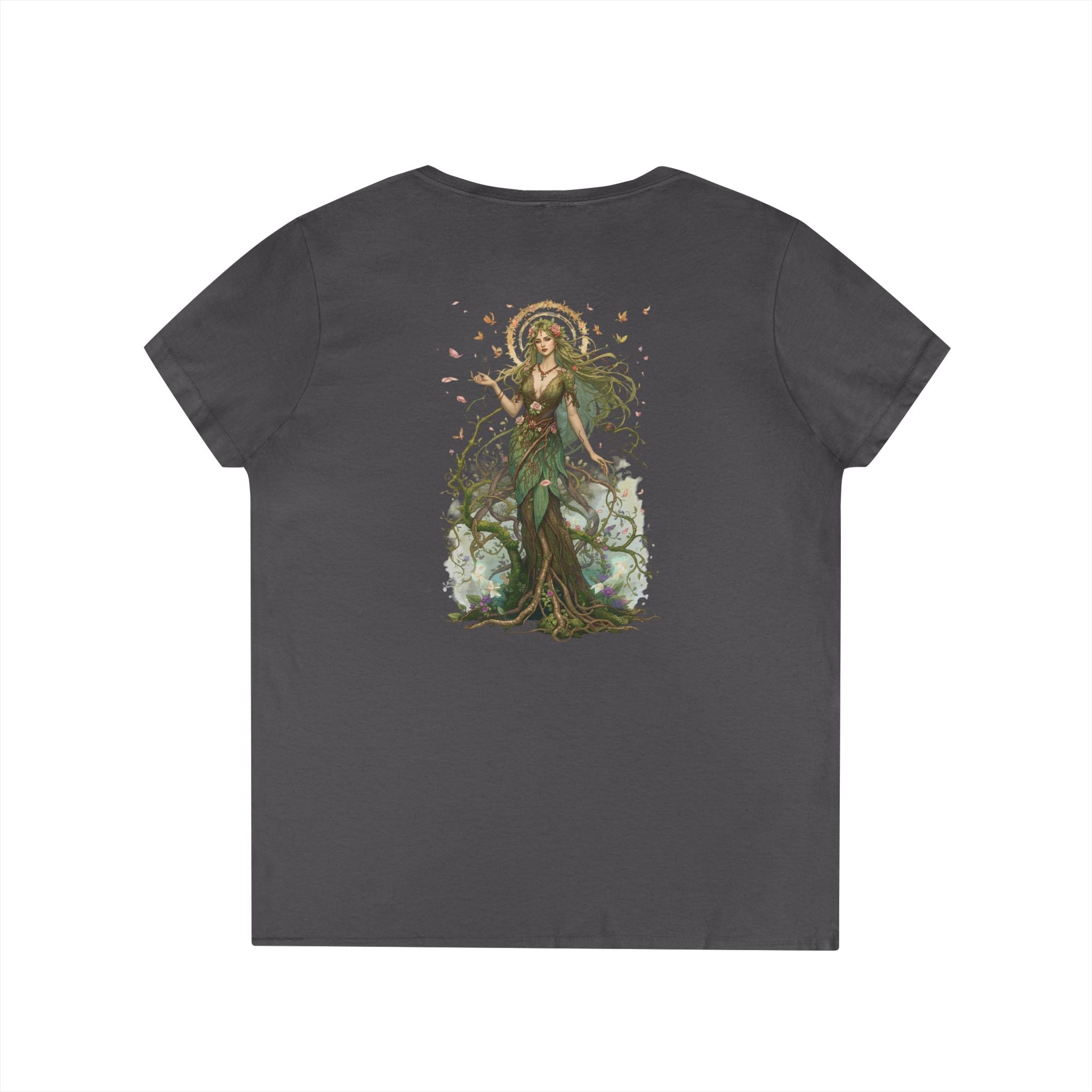 Renfairian From the Roots V-Neck – Woodland Herbal Renaissance Shirt