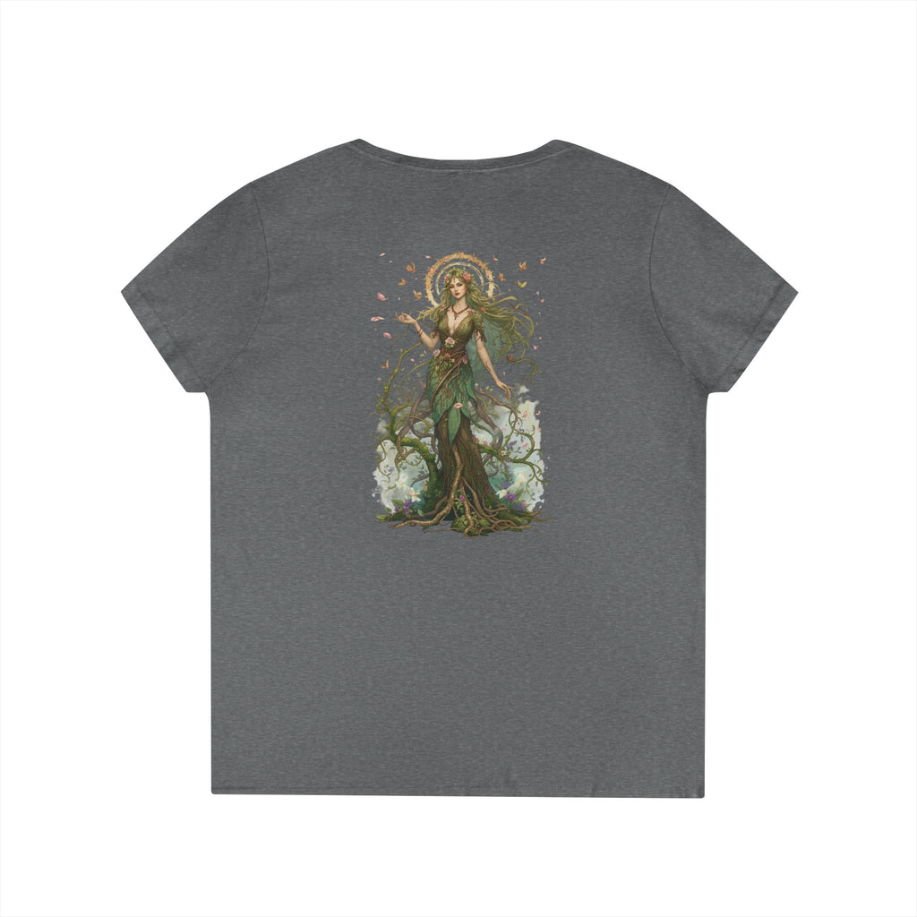 Renfairian From the Roots V-Neck – Woodland Herbal Renaissance Shirt