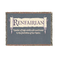Renfairian Tapestry Blanket – Medieval Woven Cotton Throw