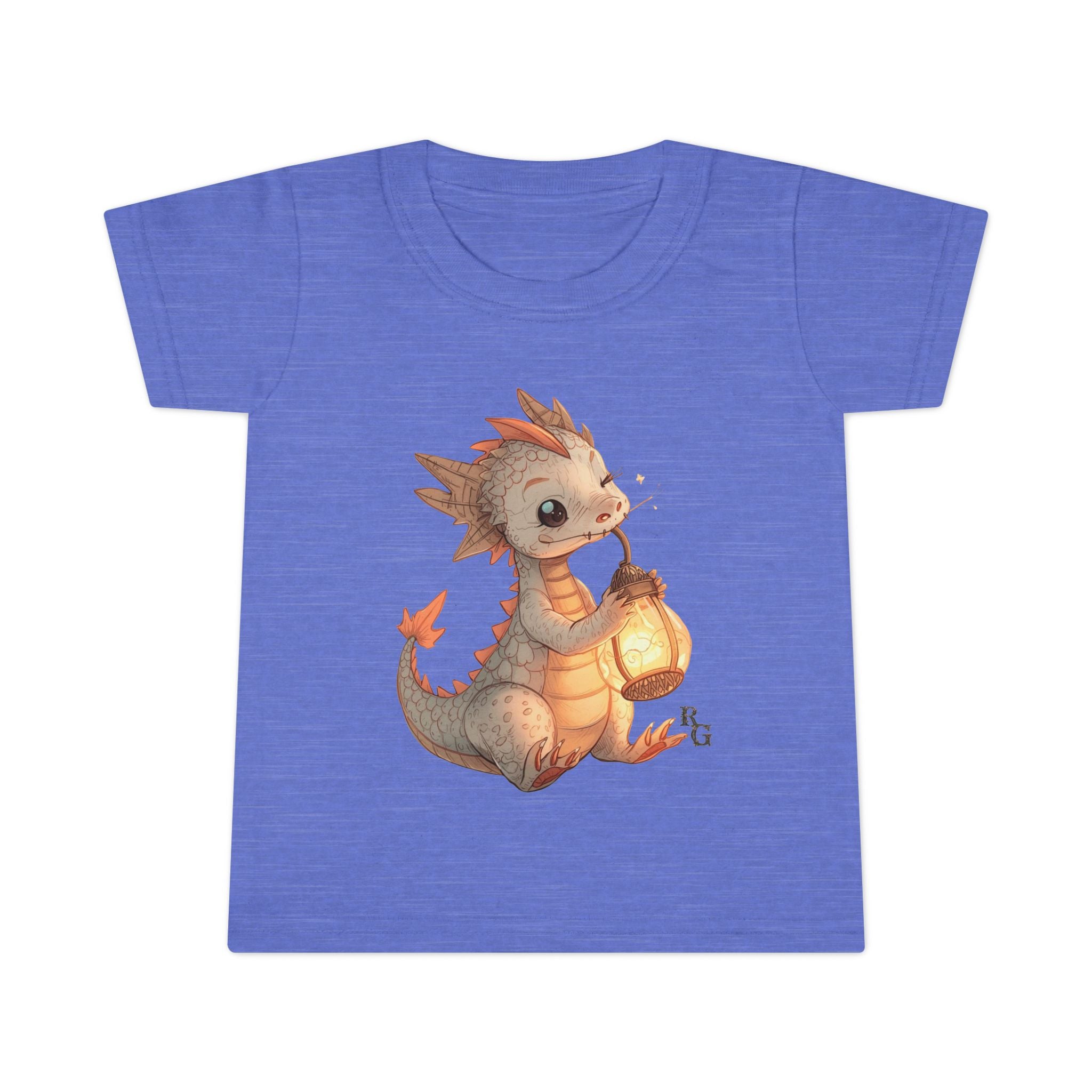 Baby Dragon Lantern Toddler Tee – Cute Fantasy Kids Shirt