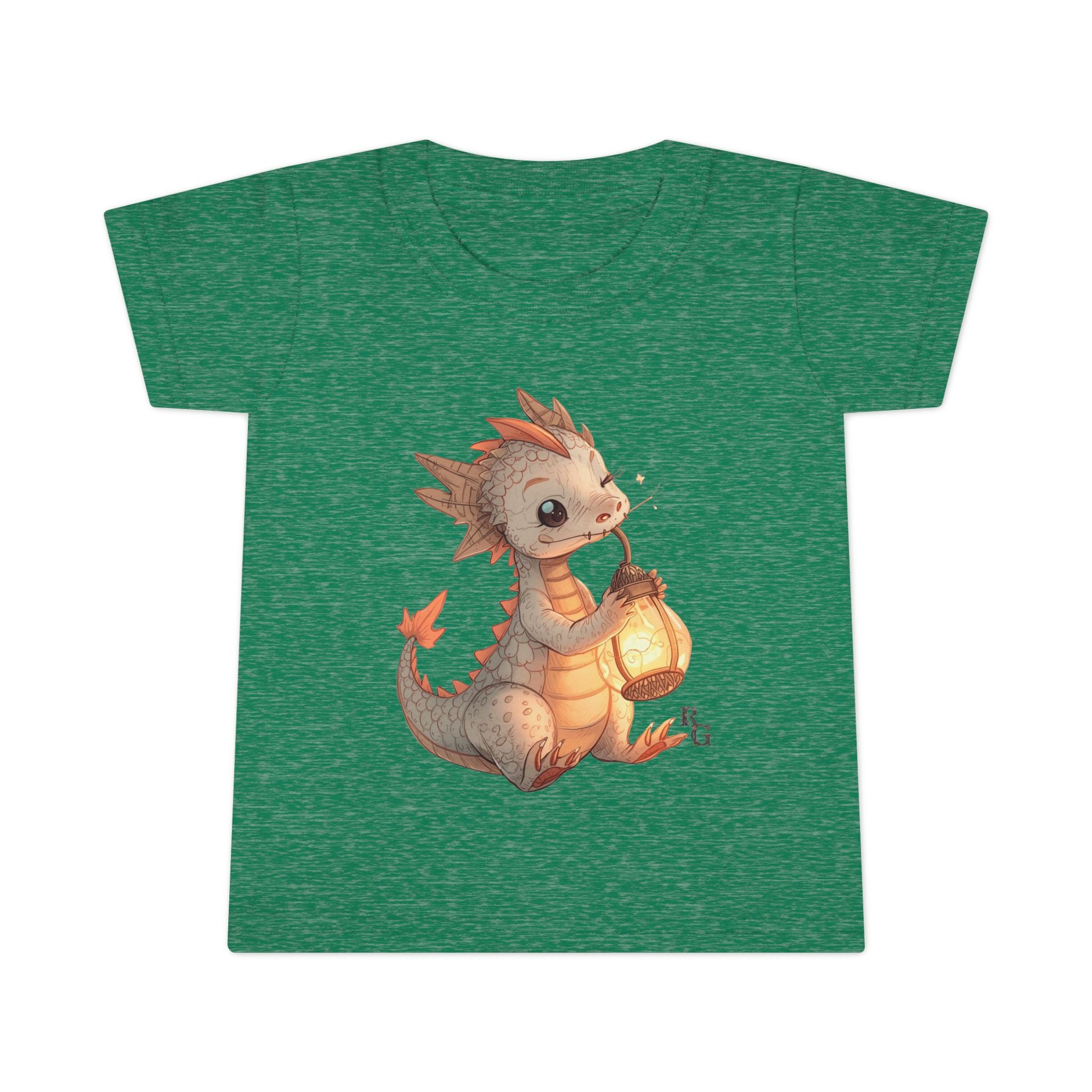 Baby Dragon Lantern Toddler Tee – Cute Fantasy Kids Shirt