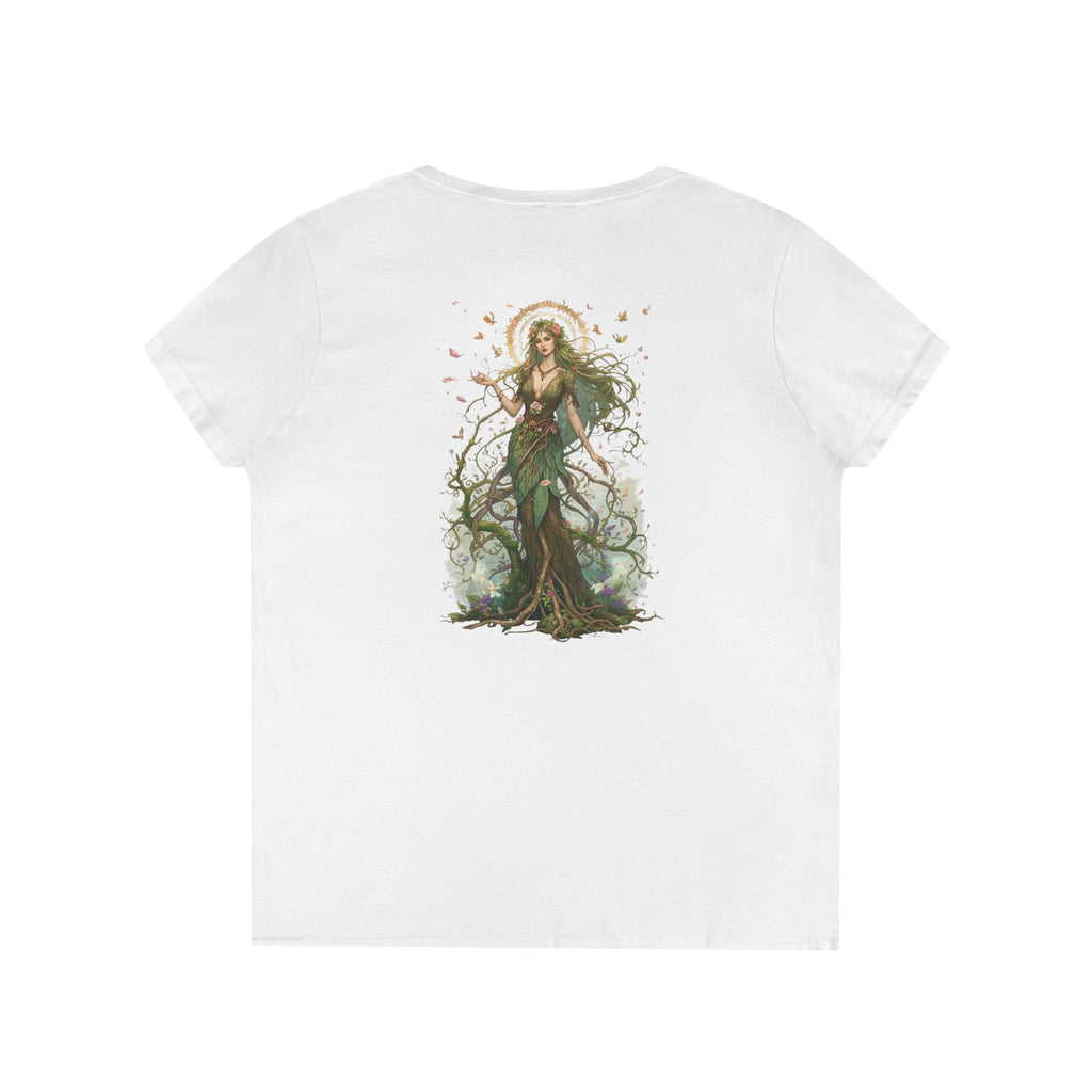 Renfairian From the Roots V-Neck – Woodland Herbal Renaissance Shirt