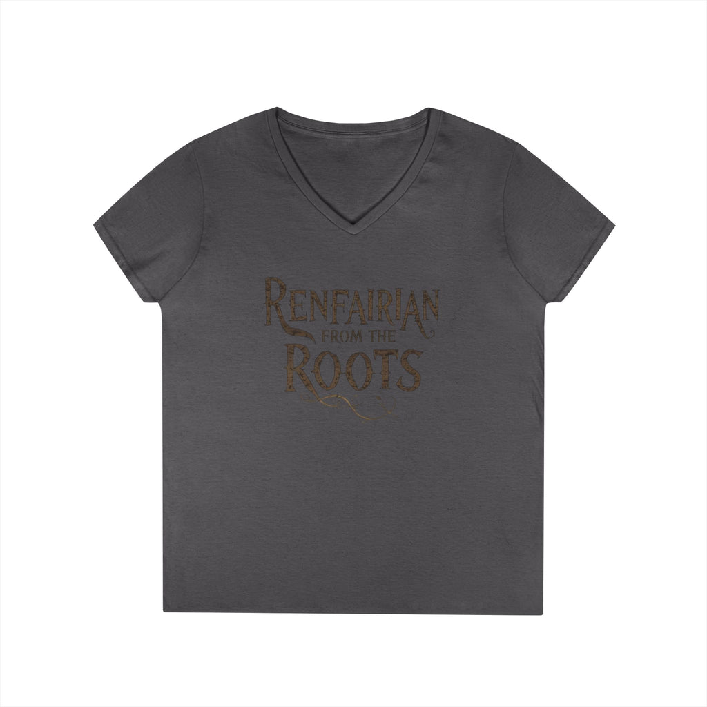 Renfairian From the Roots V-Neck – Woodland Herbal Renaissance Shirt