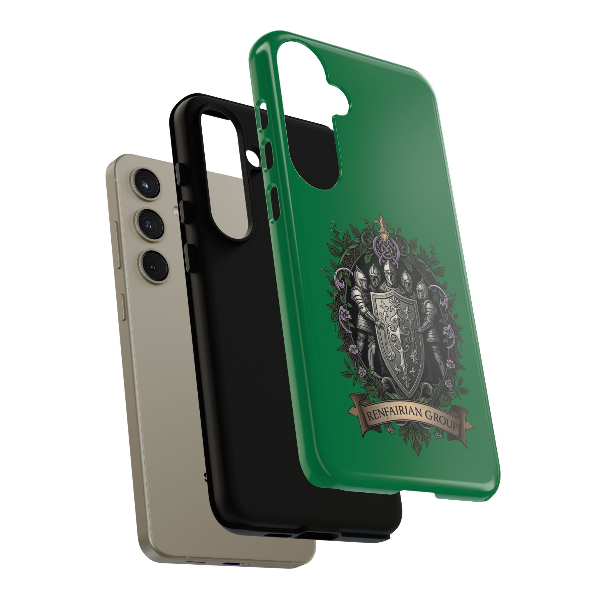 Knight’s Crest Armor Phone Case – Medieval Heraldry Protective Cover