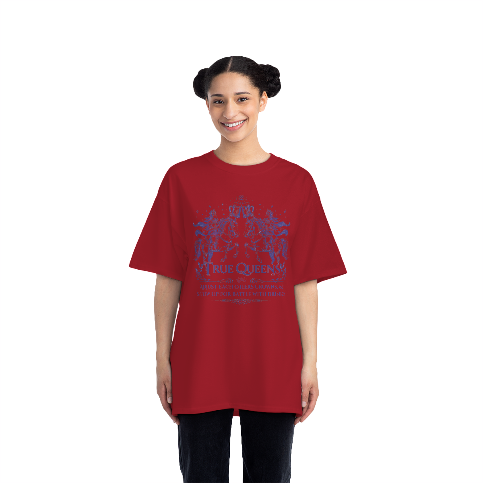 True Queens Cropped Boxy Tee – Vintage Renaissance Women’s Shirt