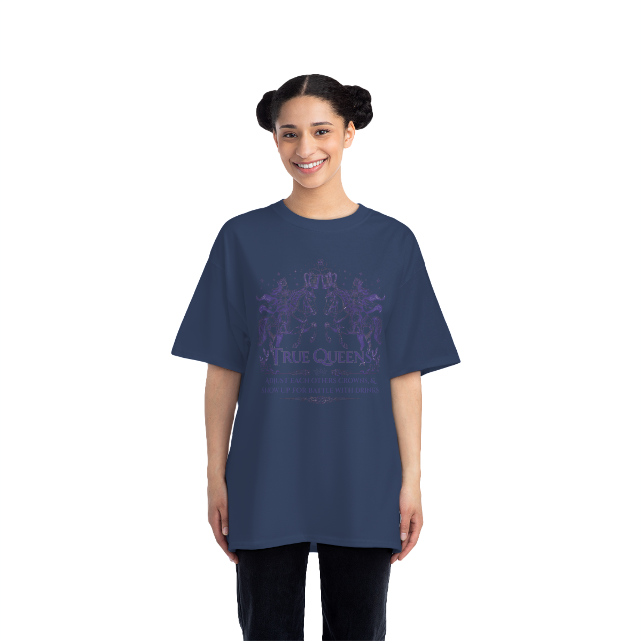 True Queens Cropped Boxy Tee – Vintage Renaissance Women’s Shirt