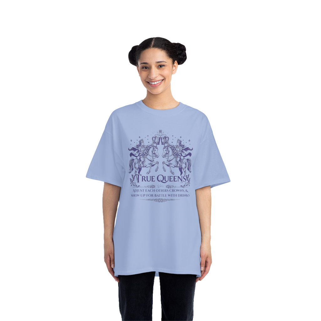 True Queens Cropped Boxy Tee – Vintage Renaissance Women’s Shirt