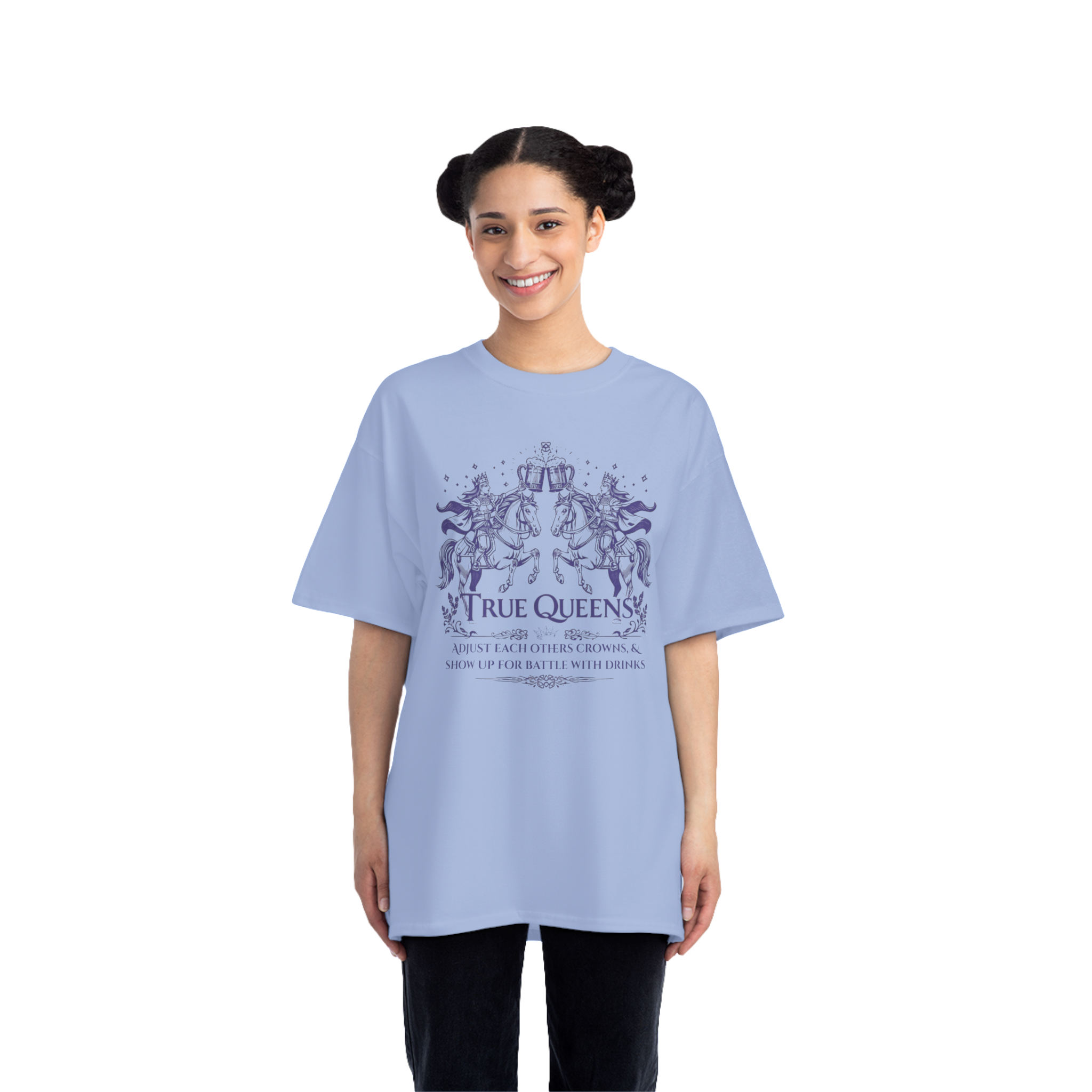True Queens Cropped Boxy Tee – Vintage Renaissance Women’s Shirt
