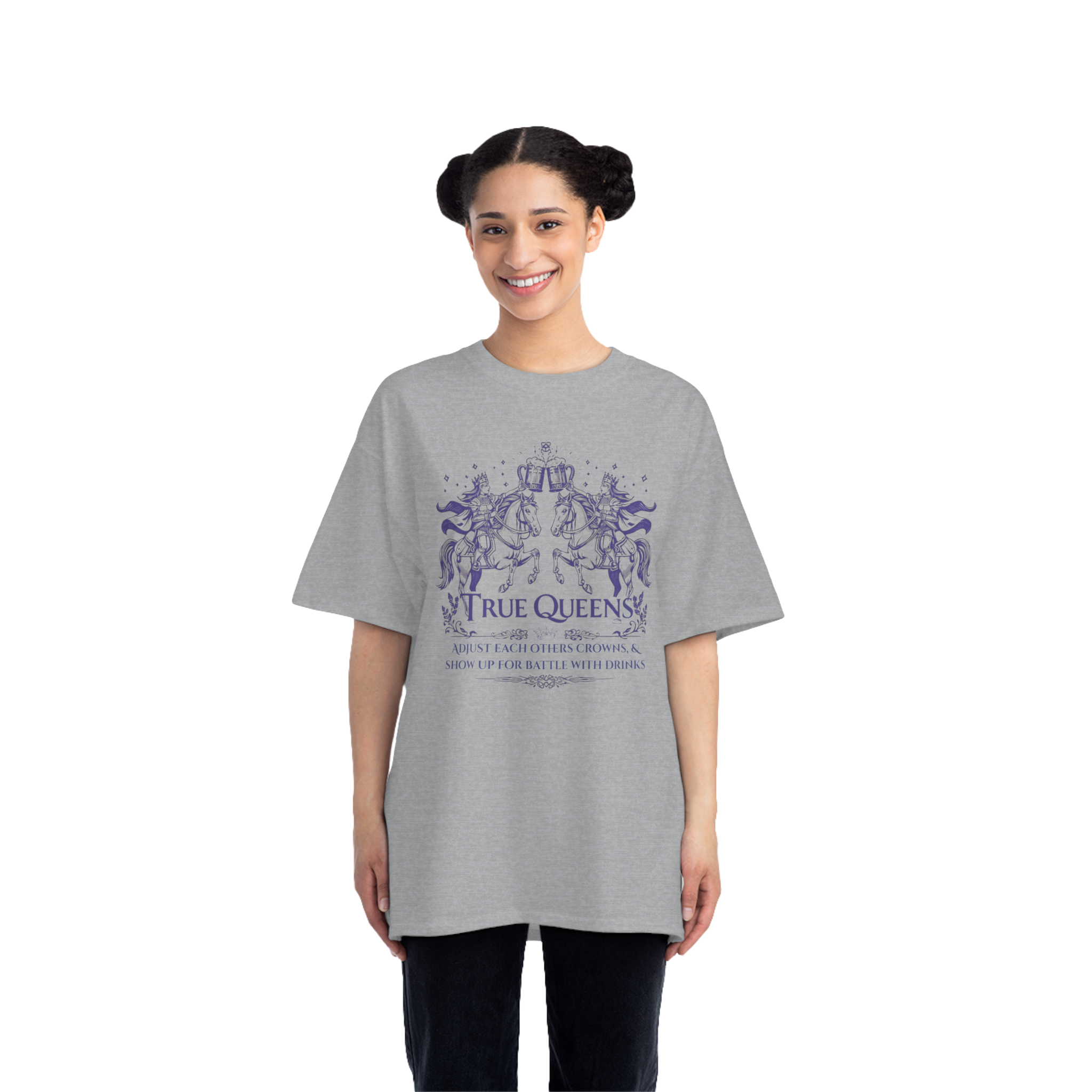 True Queens Cropped Boxy Tee – Vintage Renaissance Women’s Shirt