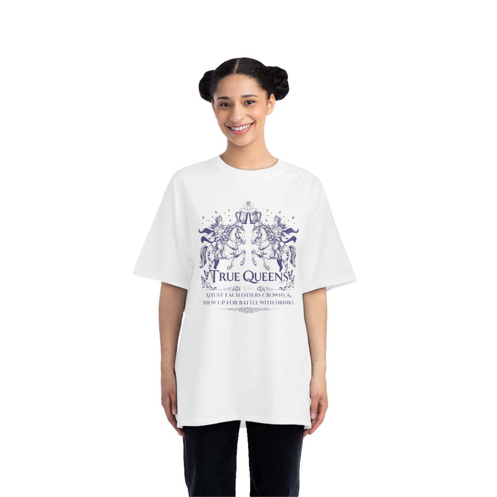 True Queens Cropped Boxy Tee – Vintage Renaissance Women’s Shirt